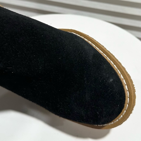 🌸FRANCO SARTO🌸 Ulayna Black Suede Ankle Wedge Boot Size:8.5 - Picture 9 of 16